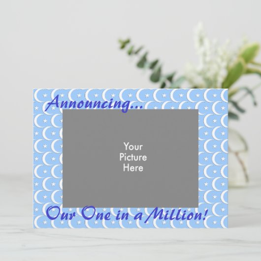 Eén in een miljoen aankondiging (Staand voorkant)