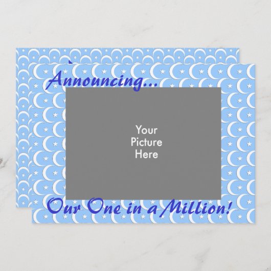 Eén in een miljoen aankondiging (Voorkant / Achterkant)