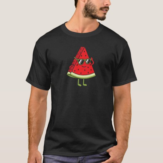 ÉÉN IN EEN SCHATTIG KUSTVORMSTWATERMELON T-SHIRT (Voorkant)