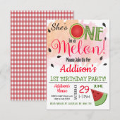 Eén in een uitnodiging van de Melon Party voor de (Voorkant / Achterkant)