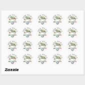 Eén in Kameleon Valentijnstickers Ronde Sticker (Vel)