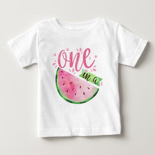 Eén in Melon T-Shirt - Birthday T-Shirt (Voorkant)