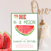 Een in Melon Tutti Frutti Eerste 1e Verjaardagsfee Kaart