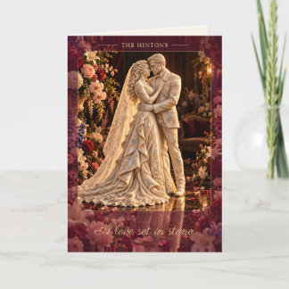 Een in steen gehoude liefde | Marmeren bruidspaar Kaart