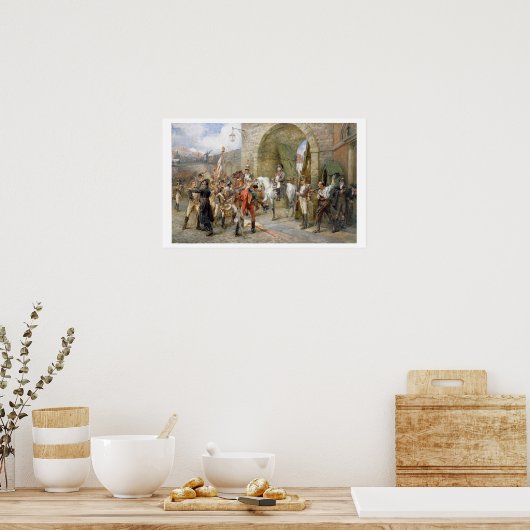 Een incident op het schiereiland - Napoleon gaat b Poster (Keuken)