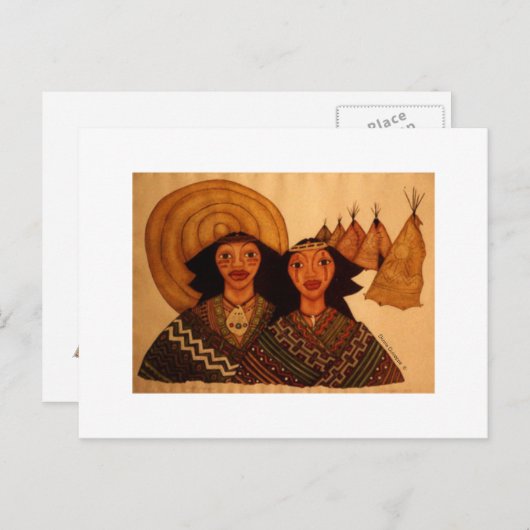 Eén Indiaans Briefkaart (Voorkant / Achterkant)