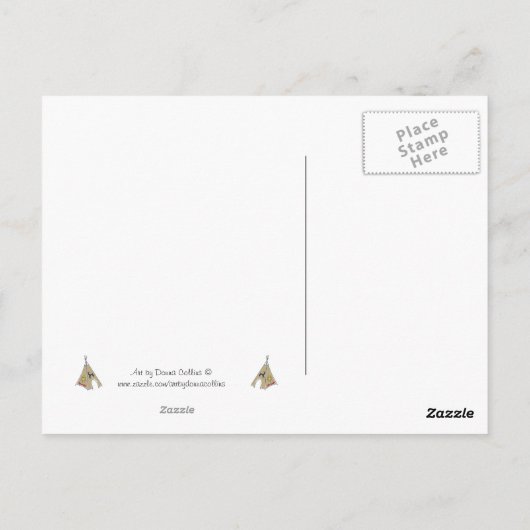 Eén Indiaans Briefkaart (Achterkant)