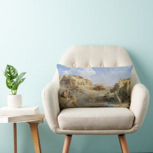 Een Indiaans Pueblo, Laguna, New Mexico door Moran Kussen