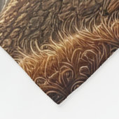 Een Indiaanse vrouw en haar trouwe wolf metgezel Fleece Deken (Hoek)