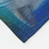 Een Indiaanse vrouw en haar trouwe wolf metgezel Fleece Deken (Hoek)