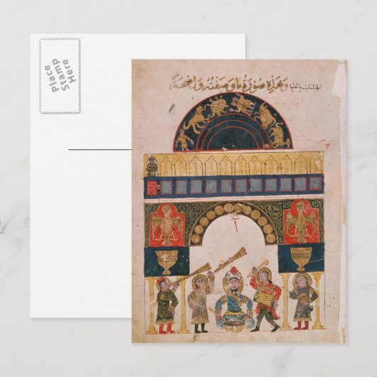 Een Indiaas astrologisch schema Briefkaart (Voorkant / Achterkant)