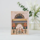 Een Indiaas astrologisch schema Briefkaart (Staand voorkant)