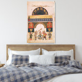 Een Indiaas astrologisch schema Canvas Afdruk (Insitu (Slaapkamer))