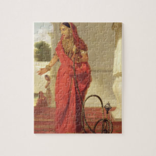 Een Indiaas dansmeisje met een Hookah, 1772 (olie  Legpuzzel