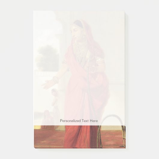 Een Indiaas dansmeisje met een Hookah, 1772 (olie Post-it® Notes (Voorkant)