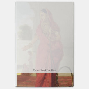 Een Indiaas dansmeisje met een Hookah, 1772 (olie Post-it® Notes