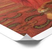 Een Indiaas dansmeisje met een Hookah, 1772 (olie  Poster (Hoek)