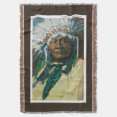 Een Indiase hoofdportret van Arapahoe Deken (Voorkant Verticaal)