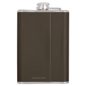 Een Indiase hoofdportret van Arapahoe Heupfles (Achterkant)