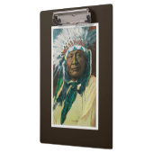 Een Indiase hoofdportret van Arapahoe Klembord (Links)