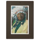 Een Indiase hoofdportret van Arapahoe Klembord (Achterkant)