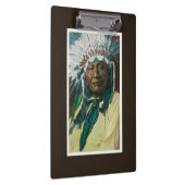 Een Indiase hoofdportret van Arapahoe Klembord (Rechts)