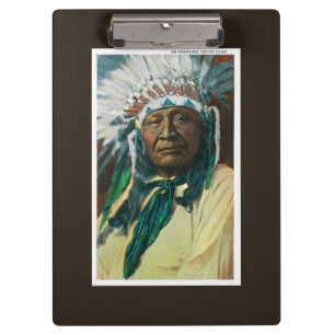 Een Indiase hoofdportret van Arapahoe Klembord