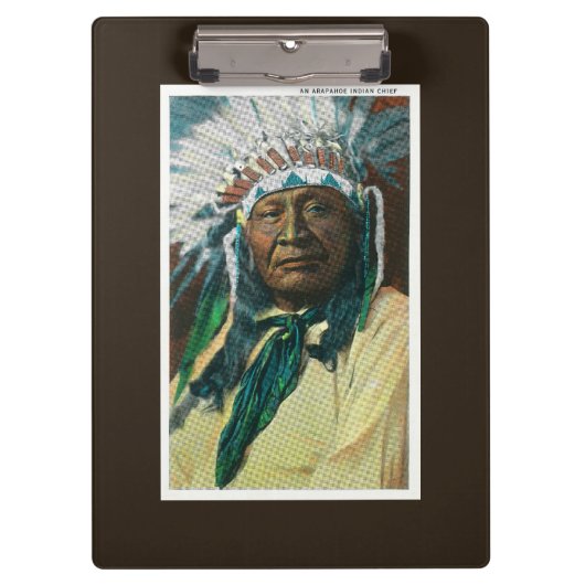 Een Indiase hoofdportret van Arapahoe Klembord (Voorkant)