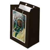 Een Indiase hoofdportret van Arapahoe Medium Cadeauzakje (Achterkant Gekanteld)