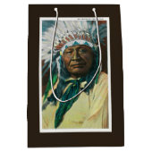 Een Indiase hoofdportret van Arapahoe Medium Cadeauzakje (Voorkant)