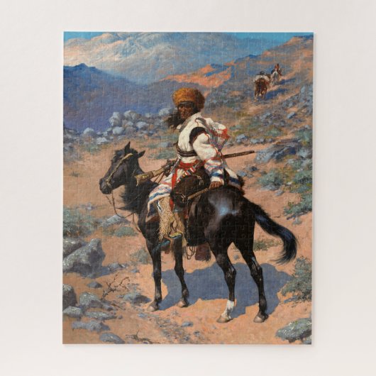 Een Indiase Trapper door Frederic Remington Legpuzzel (Verticaal)
