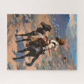 Een Indiase Trapper door Frederic Remington Legpuzzel (Horizontaal)