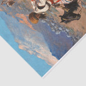 Een Indiase Trapper door Frederic Remington Tissuepapier (Detail)