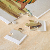 Een Indische slang-opper met een Cobra, van een Fr Legpuzzel (Zijkant)