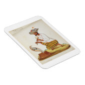 Een Indische slang-opper met een Cobra, van een Fr Magneet (Rechterzijde)