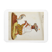 Een Indische slang-opper met een Cobra, van een Fr Magneet (Horizontaal)