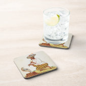 Een Indische slang-opper met een Cobra, van een Fr Onderzetter (Rechterzijde)