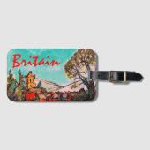 Een Indiyllic Britse dorpsschets Bagagelabel (Voorkant (horizontaal))