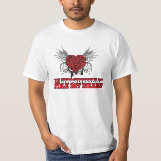 Een Indonesisch stokje mijn hart T-shirt (Voorkant)
