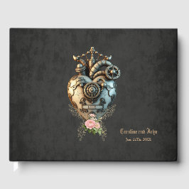 Een indrukwekkend steampunk hart gastenboek