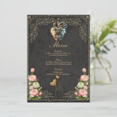 Een indrukwekkend steampunk hart menu (Staand voorkant)