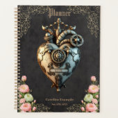 Een indrukwekkend steampunk hart planner (Voorkant)