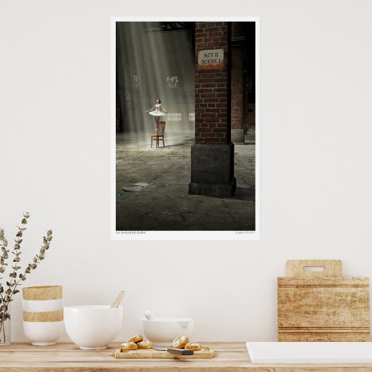 Een industriële ballet poster (Keuken)