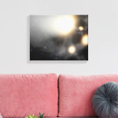 Een ineenstorting van sterrenstelsels canvas afdruk (Insitu (Woonkamer))