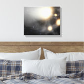 Een ineenstorting van sterrenstelsels canvas afdruk (Insitu (Slaapkamer))