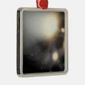 Een ineenstorting van sterrenstelsels metalen ornament (Rechts)