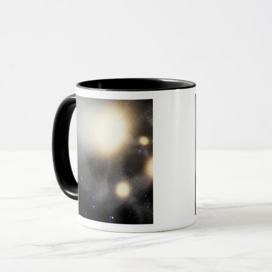 Een ineenstorting van sterrenstelsels mok (Voorkant links)