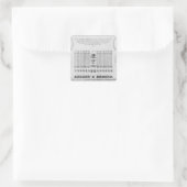 Een infanteriebehandelingsbehuizing vierkante sticker (Tas)