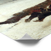 Een infanteriekolom op weg naar een RAID-systeem Poster (Hoek)