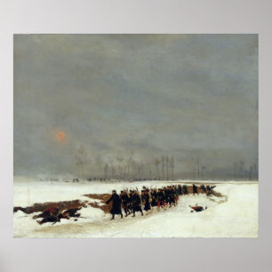 Een infanteriekolom op weg naar een RAID-systeem Poster